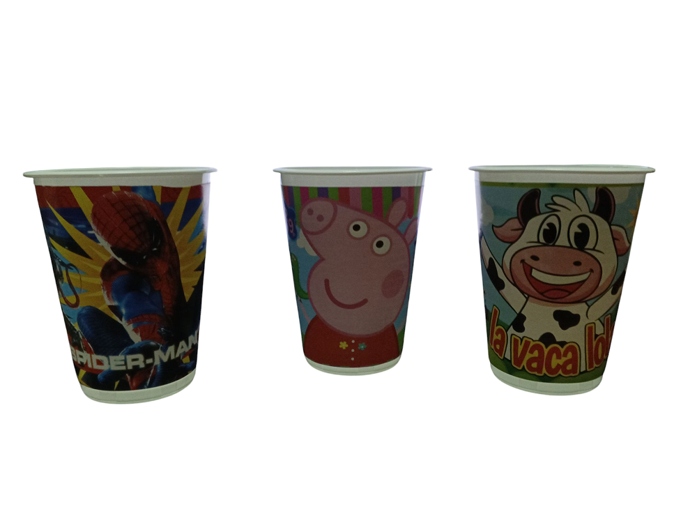 VASOS DE PERSONAJES 12UND