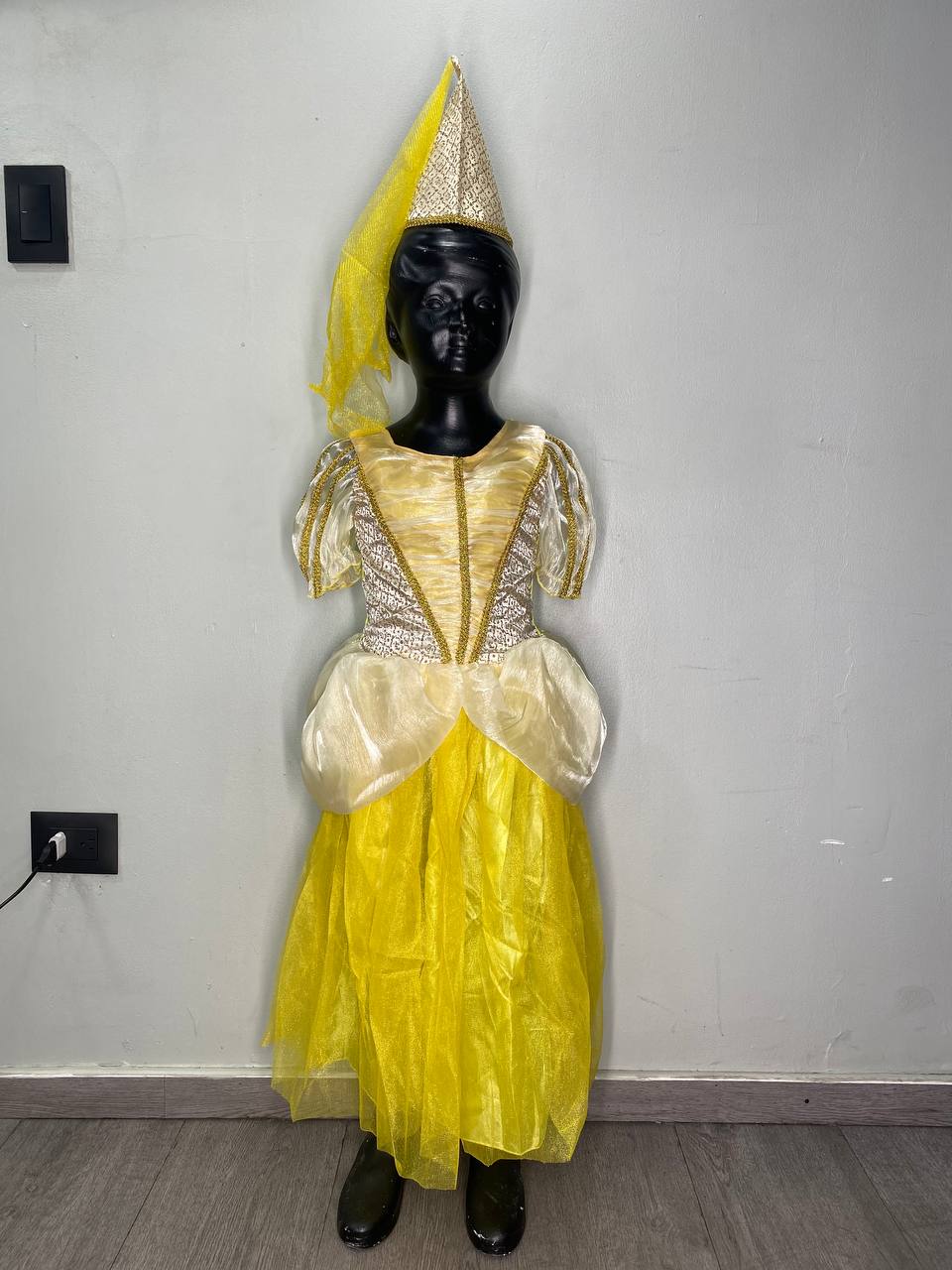 DISFRAZ HADA MADRINA DORADA NINA T 4-6