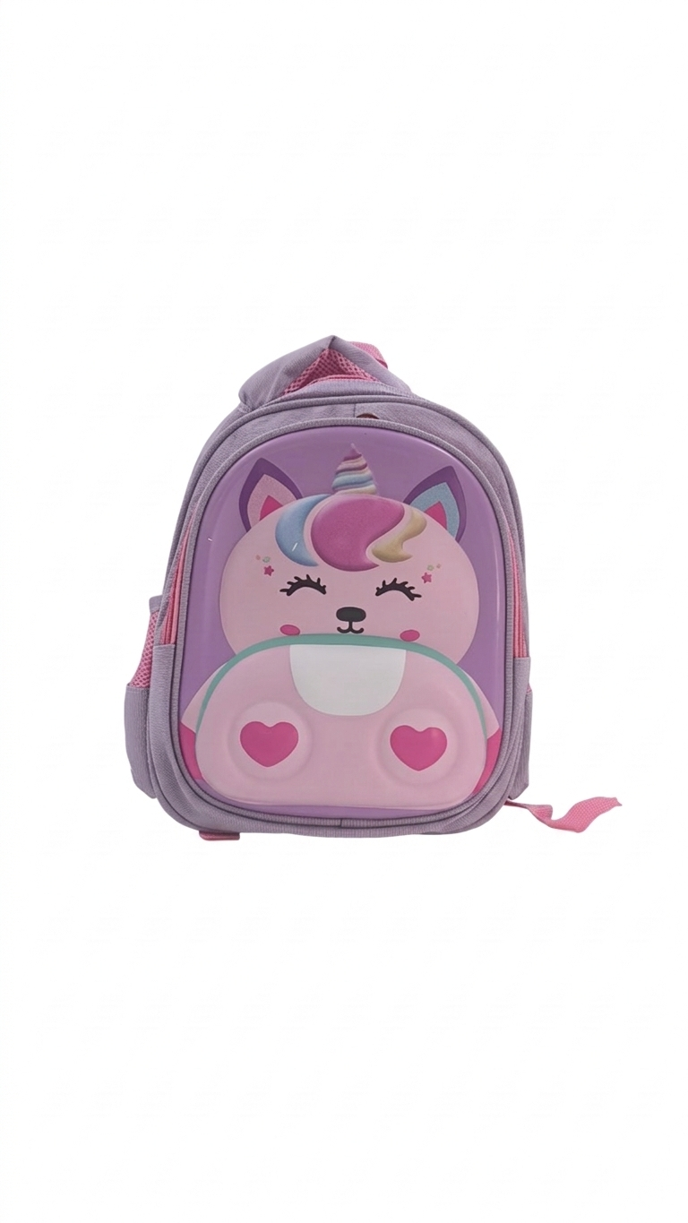 BOLSO 12" ESCOLAR 3D ANIMALES TEXTURIZADO