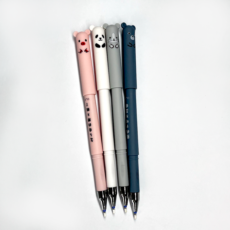 BOLIGRAFO BORRABLE CON TAPA ANIMALITOS
