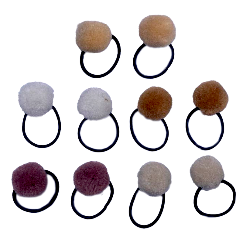 SET COLA POM POM MED PARA CABELLO