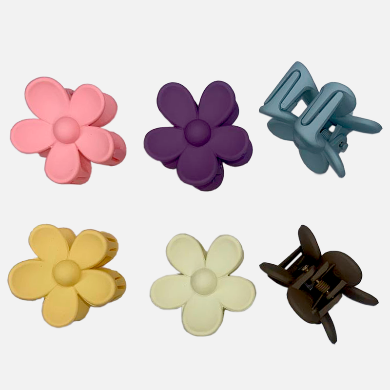 SET GANCHOS  FLOR PARA CABELLO