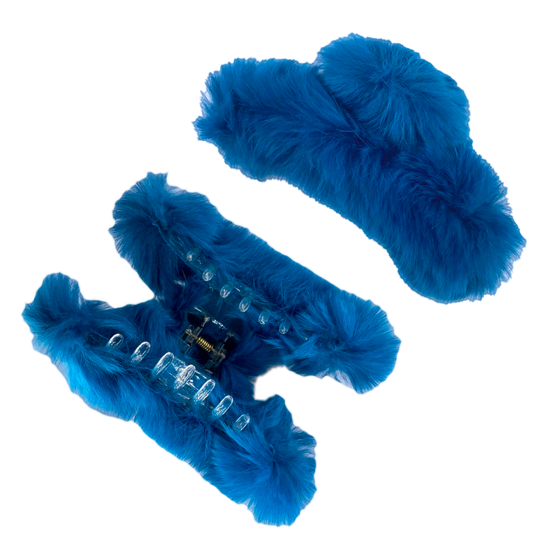 PINZA PELUCHE PARA CABELLO (AZUL)