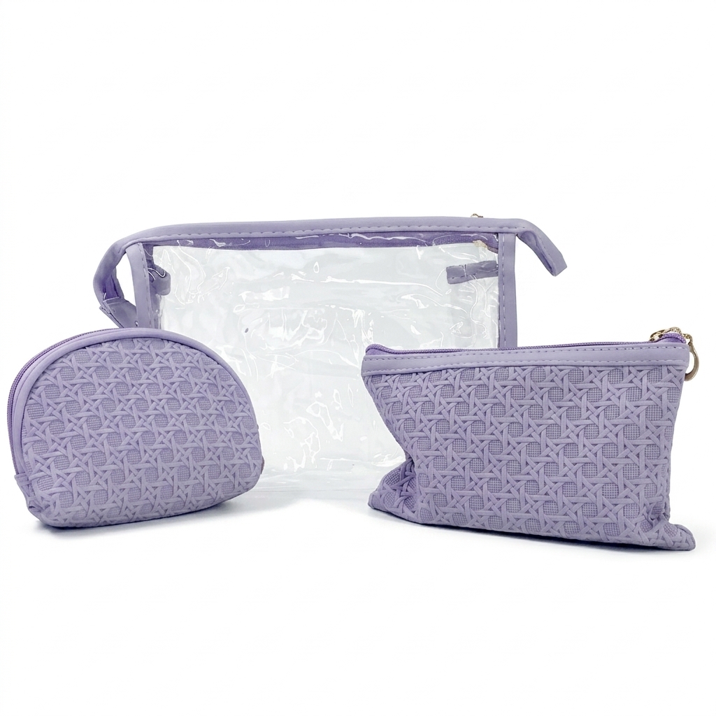 SET ESTUCHES 3 PIEZAS (MORADO)